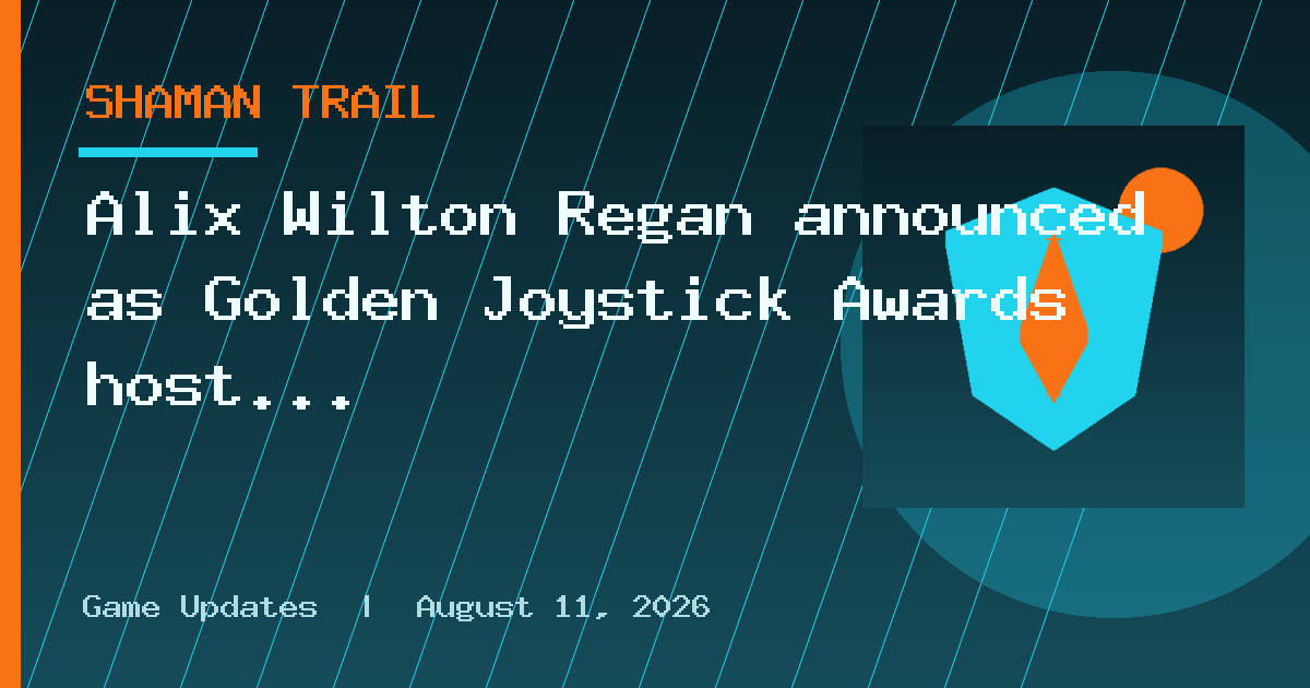 Alix Wilton Regan announced as Golden Joystick Awards host as Ultimate Game