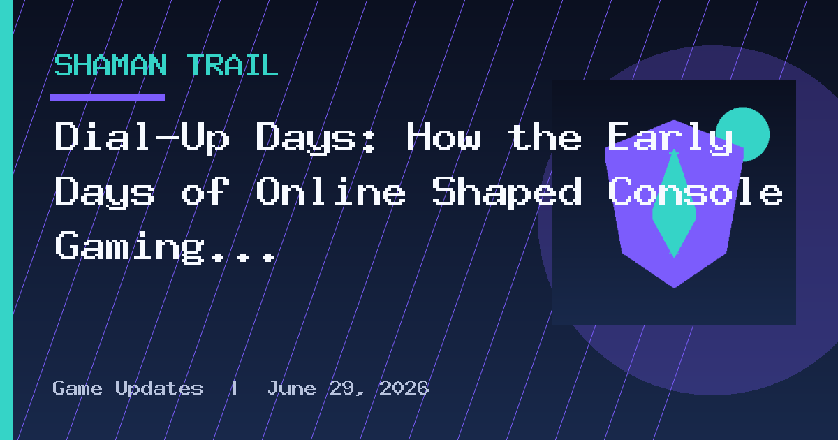 Dial-Up Days: How the Early Days of Online Shaped Console Gaming