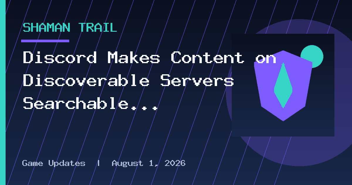 Discord Makes Content on Discoverable Servers Searchable on Google and Other