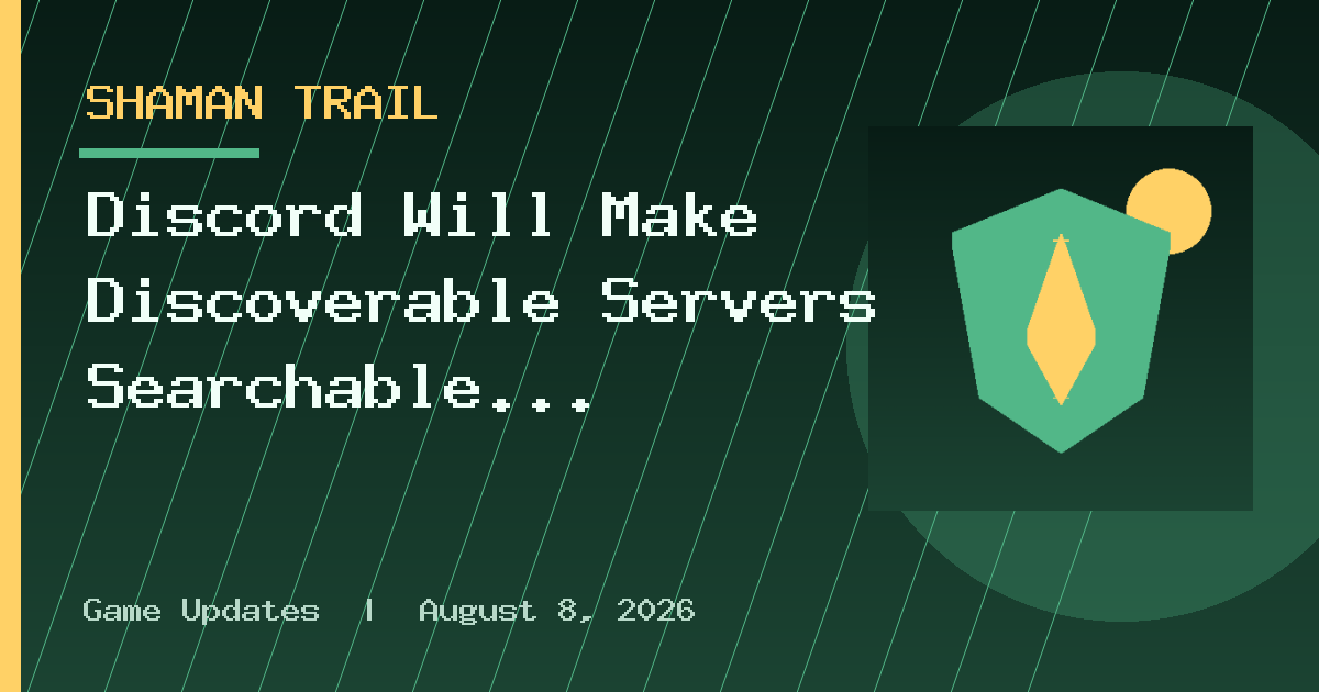 Discord Will Make Discoverable Servers Searchable on the Web