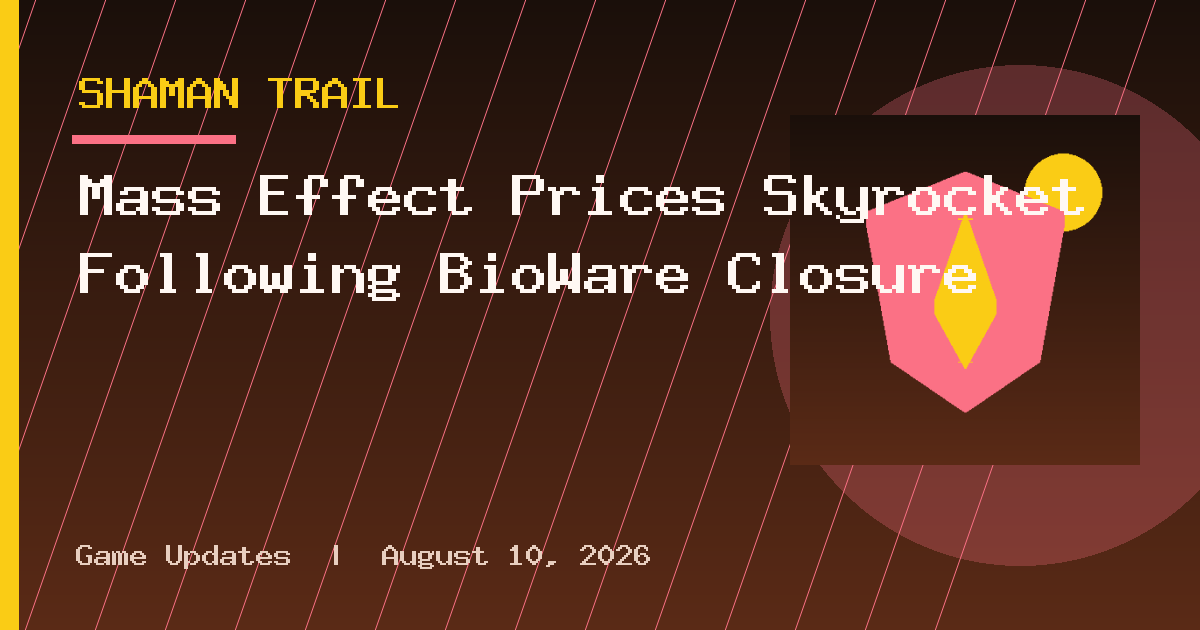 Mass Effect Prices Skyrocket Following BioWare Closure