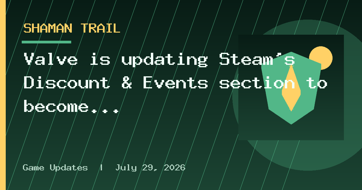 Valve is updating Steam's Discount & Events section to become more "dynamic